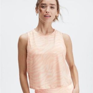 Fabletics Dry-Flex Muscle Top in Wide Zebra Stripe
